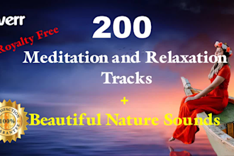 give 200 meditation relaxing music track for youtube