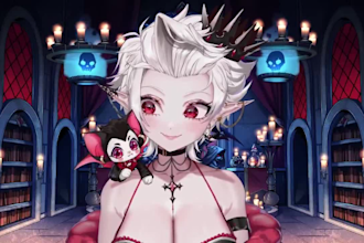 design and rig live 2d vtuber model, vseeface avatar, chibi vtuber, 3d vtuber