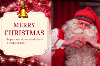 create santa claus video greeting, christmas message and wishes in mandarin ugc