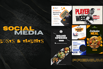 create social media posts and all kinds of flyers