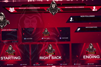 design awesome animated twitch overlays,alerts,screens and more