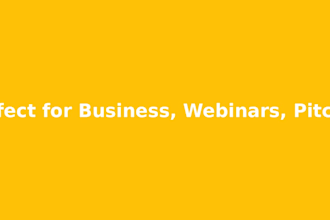 design modern slides for pitch decks, webinars, and meetings
