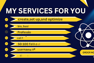 social media profile set up