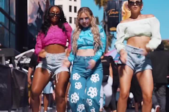 create a dance reaction video to your song using afro or hip hop moves