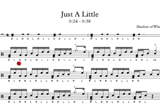 transcribe and notate drum beats and fills for you