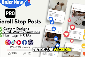 design engaging social media posts with scroll stopping captions