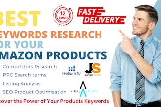 do amazon product keyword research using helium 10