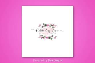 design watercolor feminine hand drawn signature and boho logo