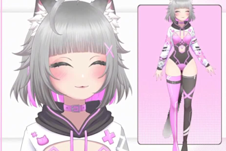 draw and rig 2d vtuber model, live2d model, vtuber commission, vtuber rigging