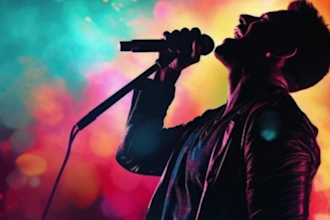 be your male singer, song ghostwriter, rock hip pop folk edm vocalist guitarist