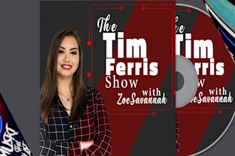 design professional and luxury podcast cover design