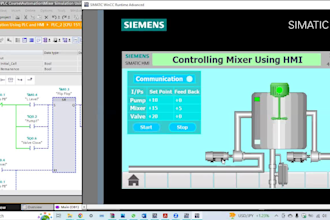 create siemens plc program and design hmis