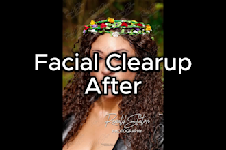 do basic edits, facial cleanup, and makeup