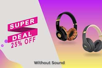 create high quality animated web banner, header, cover video