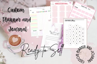 design minimalist high quality custom planner or journal