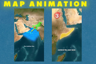 design cinematic travel and explainer map animations like vox and johnny harris