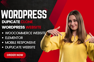 clone and redesign wordpress website duplicate wordpress website