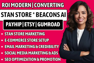 stan store, stan store marketing, beacons ai, payhip, etsy shop, gumroad,beacons