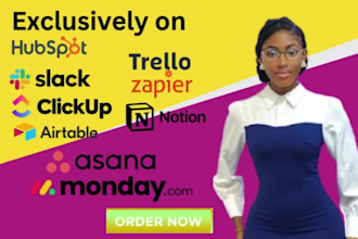 setup monday trello slack asana airtable zapier notion clickup hubspot monday