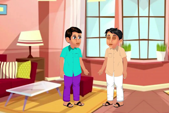 make 2d cartoon stories for your youtube channel