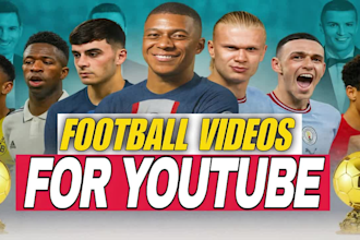 edit professional football highlights and engaging soccer videos for youtube