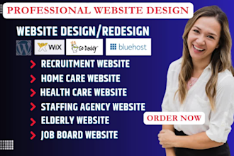 medical healthcare webite, home care website siteground bluehost godaddy website