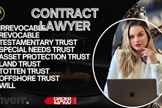write legal documents, lawsuits, wills, family settlements, and affidavits