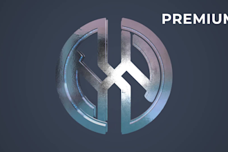 do 3d rotating or 3d spinning metallic logo animation
