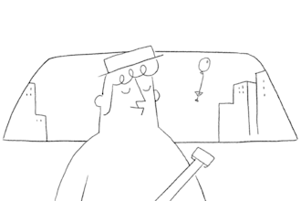 line art animation, hand drawn animation, flat animation, minimalist animation