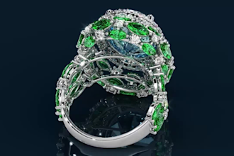 do jewelry design, jewelry rendering and jewelry animation