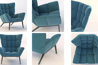 create 3d furniture and appliances modeling, rendering, and animation