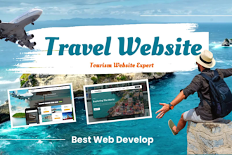 develop tours and travel website or travel booking website