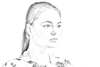 draw realistic pencil sketch of you