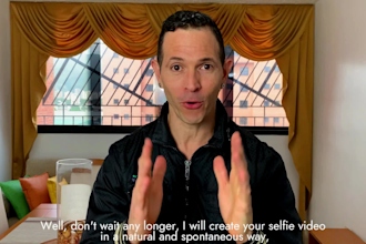 create a authentic selfie mode video