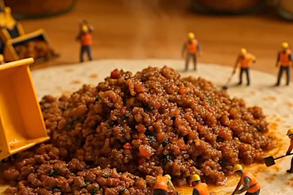 ai miniature food photography videos, food video editing, 3d product animation