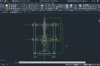 create autocad 2d mechanical drawing and 3d modeling