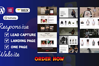 build, design lead capture page, wordpress landing page, sales funnel website