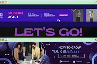 create banner and header for linkedin twitter and other social media