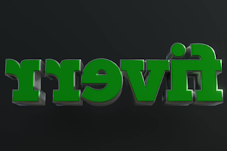 create a 3d rotating logo animation spin loop