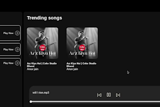 create a professional music player app for your website