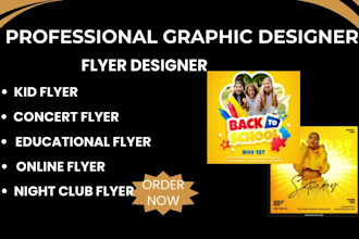 do nightclub kid educational online concert event real estate flyer design