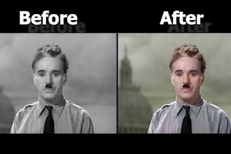 colorize and upscale your old video and photos