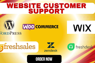 integrate wordpress wix website  with zendesk freshdesk freshsales zoho CRM