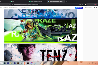 design attractive gaming banners for you