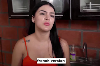 translate and dub with professional actors french