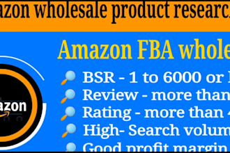 do amazon wholesale products hunting with deep research and supplier sourcing