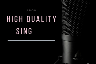 be your male singer with high quality performance