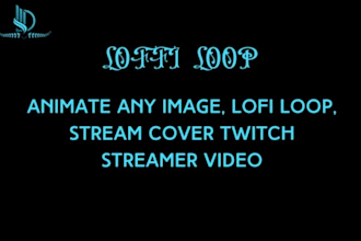 animate any image, lofi loop, stream cover twitch streamer video