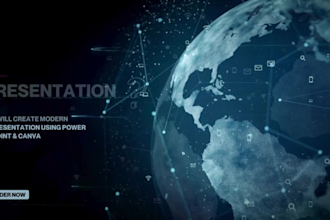 create modern presentation using powerpoint and canva pro
