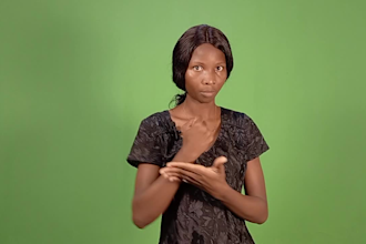 transcribe your super short 1min asl video